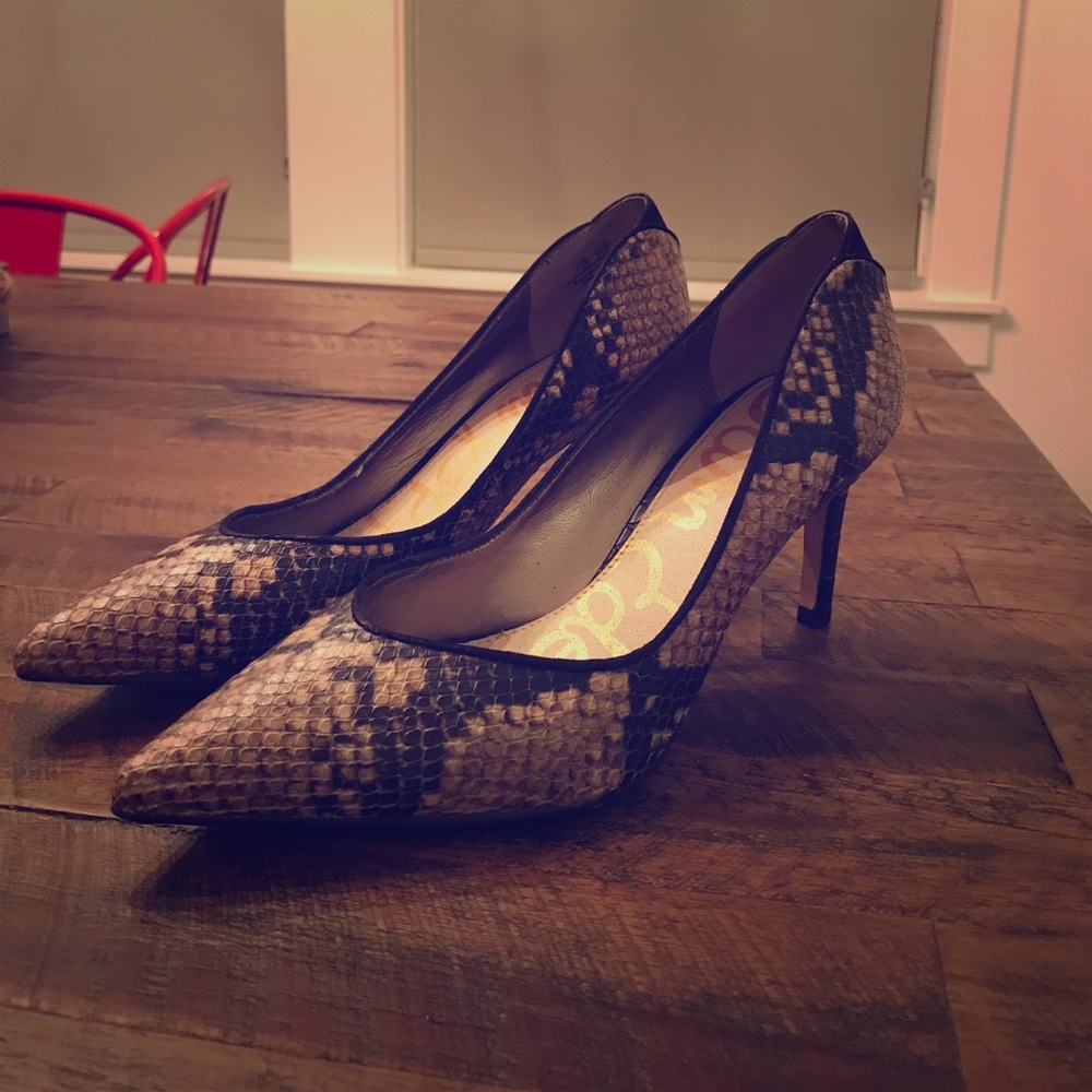 Sam Edelman Snakeskin Heels